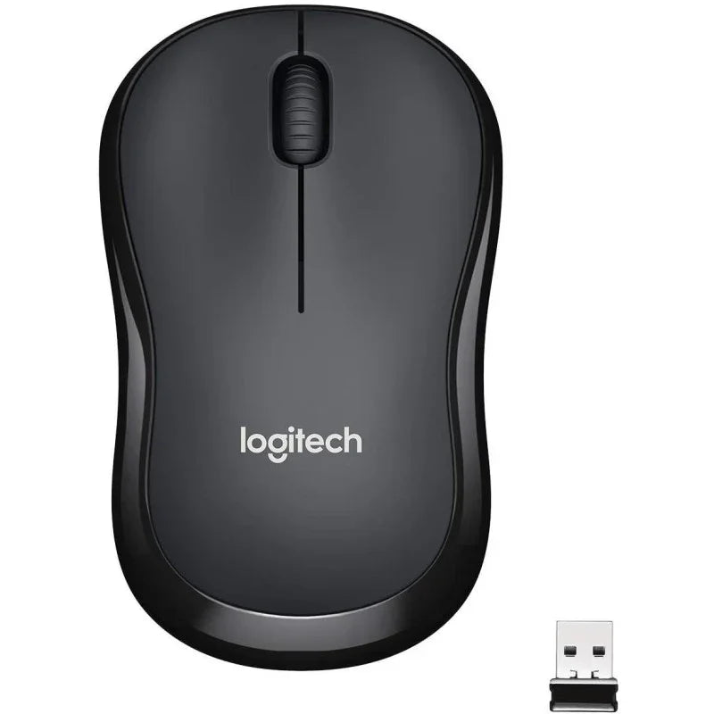 Logitech M220 Wireless Mouse, Silent Buttons, 2.4 GHz With USB Mini Receiver, 1000 DPI Optical Tracking, 18-Month Battery Life, Ambidextrous PC / Mac / Laptop - Noir - eBuy UAE